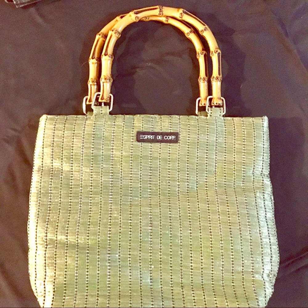 Esprit de Corps Vintage Bamboo Handle Shoulder Bag